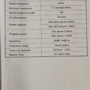 Steg NT-33 Super Tweeter Neodymium - Image 3