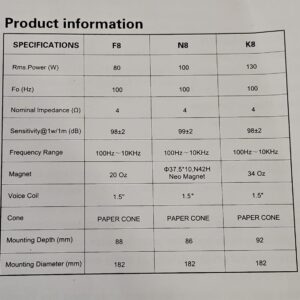 Steg N8 Midrange Neodymium - Image 3