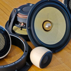 PULSE KT165.3SQ 3-way Sound Quality ACTIVE kit Included wood pod’s and full aluminum speaker rings - Image 3